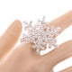 thumbnail image 5 of Accesorio de Mujer Fernando de Rhinestone Anillo de dedo de copo de nieve de la boda, 5 of 8