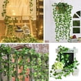 thumbnail image 7 of Zukuco 2 Pack Artificial Ivy Garland, Fake Ivy Garland Vines with LED String Light Green Leaves Hanging Vine Fake Plants for Wedding Party Garden Wall Decoration, 7 of 7