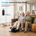 thumbnail image 3 of Patbrela Under Desk Elliptical Machine, Seated Leg Exerciser for Seniors, Quiet Electric Mini Elliptical with Remote, 12 Adjustable Speeds, Auto & Manual Modes, Black, 3 of 9