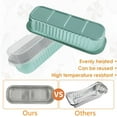 thumbnail image 2 of Aluminum Foil Mini Loaf Pans With Lids 50 Pack 6.8oz Rectangle Baking Cups Muffin Tins, 2 of 6