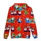 thumbnail image 5 of Suéter de Navidad informal de moda para hombre, suéter con capucha y estampado Digital de vellón Pompotops oipoqjl16556, 5 of 5