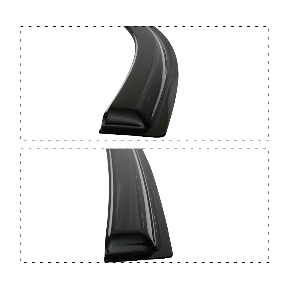 Ikon Motorsports Compatible with 17-22 Honda CRV Acrylic Window Vent Visor Deflector Rain Guard 4Pc Outside Mount 2017