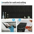 thumbnail image 6 of Art3d 6-Pack 47.2 "x23.6" PVC 3D Wall Panels Cum 2ftx4ft Drop Ceiling Tile, 3D Textured Wavy Wall Paneling-Black, 6 of 7