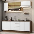 thumbnail image 2 of Cocina Integral 240cm Marrón/Blanco Glamy Madesa 03, 2 of 5