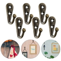24Pcs Wall Mounted Metal Hooks Vintage Coat Hangers Coat Hooks (Bronze)