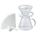 thumbnail image 1 of Hario "Simply Hario" V60 Glass Pour Over Coffee Set, Size 02, 1 of 7