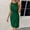 Green, variant on Jesvior Women Bodycon Work Dresses for Women Sleeveless Crew Neck Pleated Pencil Business Dresses Sheath Cocktail Dresses Knee Length for Office Travel