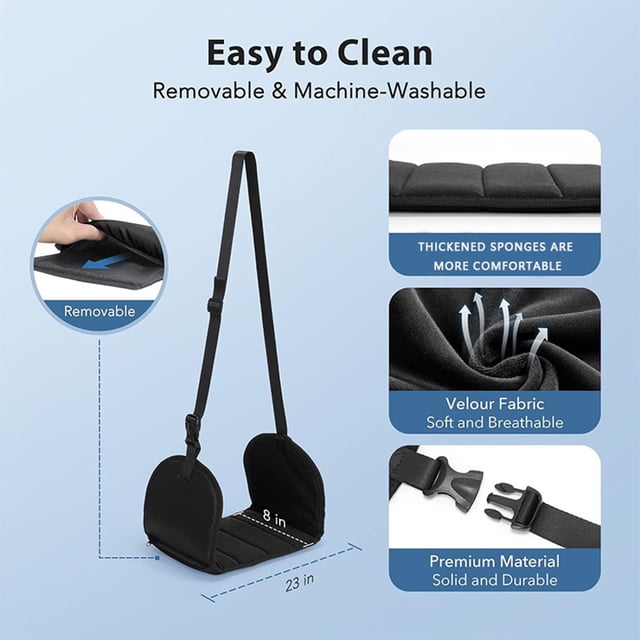Hamac Relaxant pour les Pieds Hamac pour les Pieds d'Avion Réglable,A