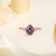 thumbnail image 2 of thejewelryart Vintage Pear Alexandrite Engagement Ring Color-Changing Gemstone Bridal Ring Handmade Women Jewelry Perfect for Gift Gold 10, 2 of 5