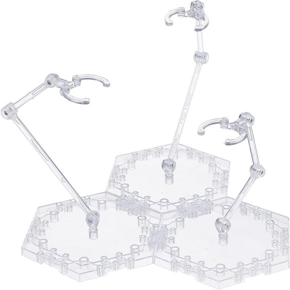 Soporte para figuras de acción Soporte para Gundam Soporte para figuras de acción ensambladas para peleas de 3 personas Soporte para modelos de muñecas Soporte para modelos de exhibición Compatible