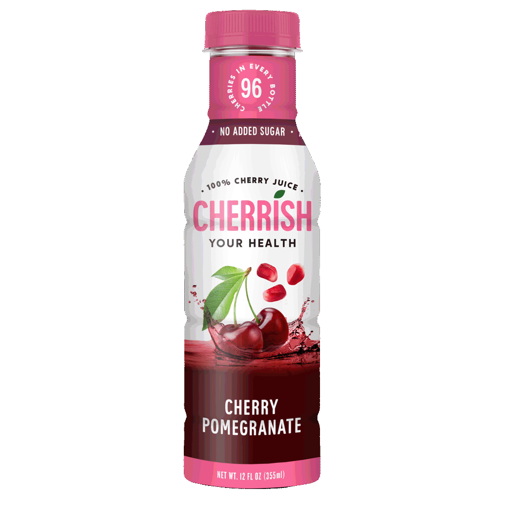 CHERRISH Cherry juice and Pomegranate 12oz 12Pack Case All