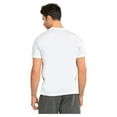 thumbnail image 3 of Men's Soft 100% Cotton Heavy Weight Crew Neck Short Sleeve T-Shirt, White L, 1 Count, 1 Pack, 3 of 3