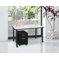 thumbnail image 2 of Regency Kee 48 x 24 in. Mobile Desk with Storage- White Top, Black Legs, 2 of 7
