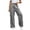 pants 27#Grey, variant on oqasdz Women Casual Pants High Waist Tied Drawstring Wide Leg Sweatpants with Pockets Comfortable Loose Fit Trousers Versatile Streetwear