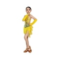 thumbnail image 2 of Kids Toddler Girls Sequin Fringe Latin Dance Dress with Gloves 5-6 Years, 2 of 3
