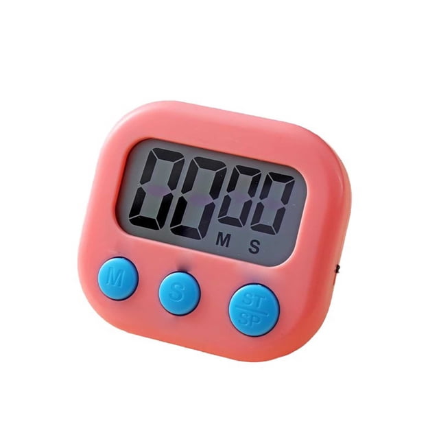 Digital Kitchen Timer for Homework and Classroom Use with Big LCD Screen Loud Alarm Stand Back and Count Up/Countdown Functionality