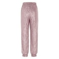 thumbnail image 4 of Women's Pants Fashion Casual Pants For Women Sparkly For Elastic High Waisted Shiny Sequin Trousers Casual Loose Long Pencil Pant Holiday Outfits, 4 of 7