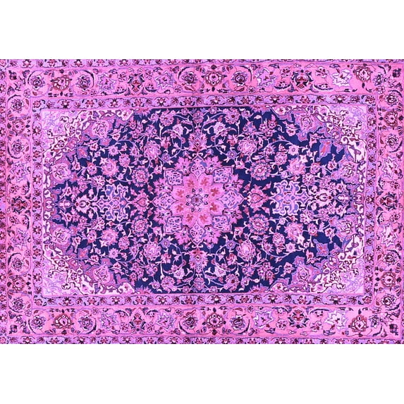 Ahgly Company Indoor Rectangle Persian Purple Traditional Area Rugs, 8' x 10'
