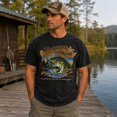 thumbnail image 2 of Vintage Christian Fishing Washed T-Shirt, Unisex Classic Fit, Heavyweight Cotton, Front Graphic, 2 of 7