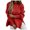 Red, variant on Brilliant Sweaters for Women Plus Size Side Hem Slit Winter Women Long Sleeve Pullover Casual Sweater Tops Loose Knitwear Jumper Tops Lightweight Mid Length Red S