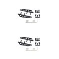thumbnail image 3 of Vogacara 1 Juego de Pedal lateral, placa de pie portátil, pedales de Metal mejorados, repuesto de oruga 1/24 realista para Axial SCX24 90081 negro Negro 2piezas Vogacara CBP191120, 3 of 5