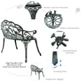 thumbnail image 3 of Aluminum Patio Outdoor Garden Bench Chair Loveseat Cast, 3 of 8