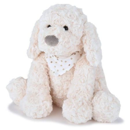 Keiko Rosy Plush Puppy Dog with Scarf, Cream, 10 Inches, ✔ EVERYONE'S BEST FRIEND JOON’s Keiko Super Plush Stuffed Dog is looking from a home and is the.., By