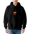 thumbnail image 2 of Women's Long Sleeve Hoodie Pullover with Pockets - Heart Design Revealing Spider Orange Gradient Stylish & Unique, 2 of 7