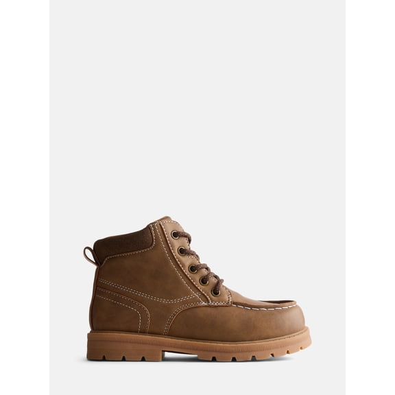 Wonder Nation Little and Big Boys Moc Toe Boots