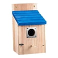 thumbnail image 3 of para pájaros, nido de madera, comedero para pájaros, fácil de limpiar, accesorios decorativos para exteriores para reyezuelos, carboneros y, 3 of 8