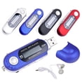 thumbnail image 2 of Unidad flash USB 2.0 de memoria grande de 32 GB Mini reproductor de música MP3 Lcd con radio Fm (azul), 2 of 2