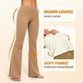 thumbnail image 5 of Zormilly Yoga Pants Women Winter Fleece Lined Elastic High Waisted Flare Pants with Pockets Stretchy Soft Sport Pants, S-2XL, 5 of 8