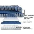 thumbnail image 5 of FurHaven Pet Products Plush & Decor Orthopedic Comfy Couch Pet Bed for Dogs & Cats - Diamond Blue, Jumbo, 5 of 12