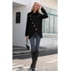 thumbnail image 2 of Jersey GRECERELLE para mujer, cuello alto, grueso, negro, 2 of 8