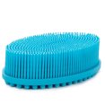 thumbnail image 1 of Cepillo corporal para cepillado húmedo y seco, cepillo de baño de silicona para una exfoliación suave en una piel más suave y brillante, masaje suave con baño y cepillo corporal para mejorar la, 1 of 8