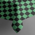 thumbnail image 4 of Green and Black Checkerboard Pattern Rectangle Tablecloth 60"x120",Waterproof Polyester Rectangle Table Cloth, Wipeable Spillproof Polyester Tablecloth for Dining, Camping, Indoor and Outdoor, 4 of 6