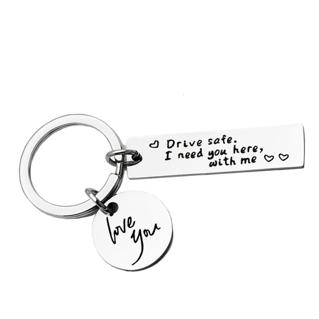 Kenally Keychain Couple Gifts Art Crafts Hanging You With I Here Design Need Key-ring Me Pendants for Boyfriends Husband Father Supplies Type3 NO3