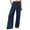 Navy #52, variant on Mohiass Wide Leg Dress Pants for Women Business Casual Elastic Waist Comfy Work Pants Baggy Lounge Pants Trousers with Pocket Green L