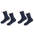 thumbnail image 1 of Calcetines Cálidos Con Forro Polar Mullidos Y Esponjosos Cama para Mujer ( ) Azul Marino, 1 of 2