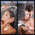 thumbnail image 3 of Handheld Shower Head, KUIIYER 10-Mode 5.1”High Pressure Shower Head with Handheld, 3 of 7