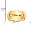 thumbnail image 2 of Primal Gold 14 Karat White Gold 6mm Lightweight Half Round Band Size 8, 2 of 5