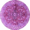 thumbnail image 1 of Ahgly Company Indoor Round Persian Purple Traditional Area Rugs, 7' Round, 1 of 4