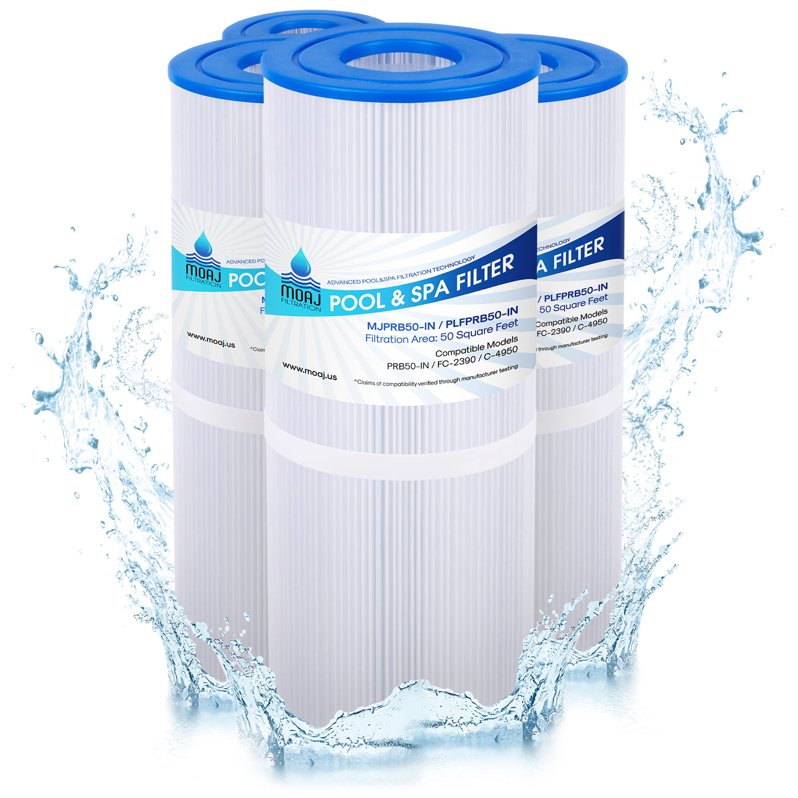 HOT TUB WATER FILTER REPLACES 373045 HTF0150 PRB50-IN C-4950 FC-2390 40506 GSP 