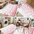 thumbnail image 5 of Area Rug for Living Room, Pink Valentine's Day Non-Slip Indoor Large Carpet for Bedroom/Dining Room, Love Heart Washable Low-Profile Rectangle Floor Mat Runner Rugs - 2.7 x 5 Ft, 5 of 8