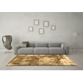 thumbnail image 3 of Ahgly Company Indoor Round Abstract Brown Modern Area Rugs, 7' Round, 3 of 4