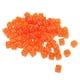 thumbnail image 2 of Juego de 100 dados multicolores de 6 caras para juegos educativos y práctica de matemáticas. naranja, 2 of 9