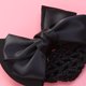 thumbnail image 3 of 3 piezas de moño elástico con lazo para el pelo, red con lazo grande, clip de malla para mujeres y niñas, color negro, 3 of 7