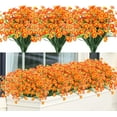 thumbnail image 1 of 6 Bundles Artificial Daisy Flowers Outdoor Fake Flowers for Decoration No Fade Faux Plastic Flower Garden Porch Window Box Décor, 1 of 8