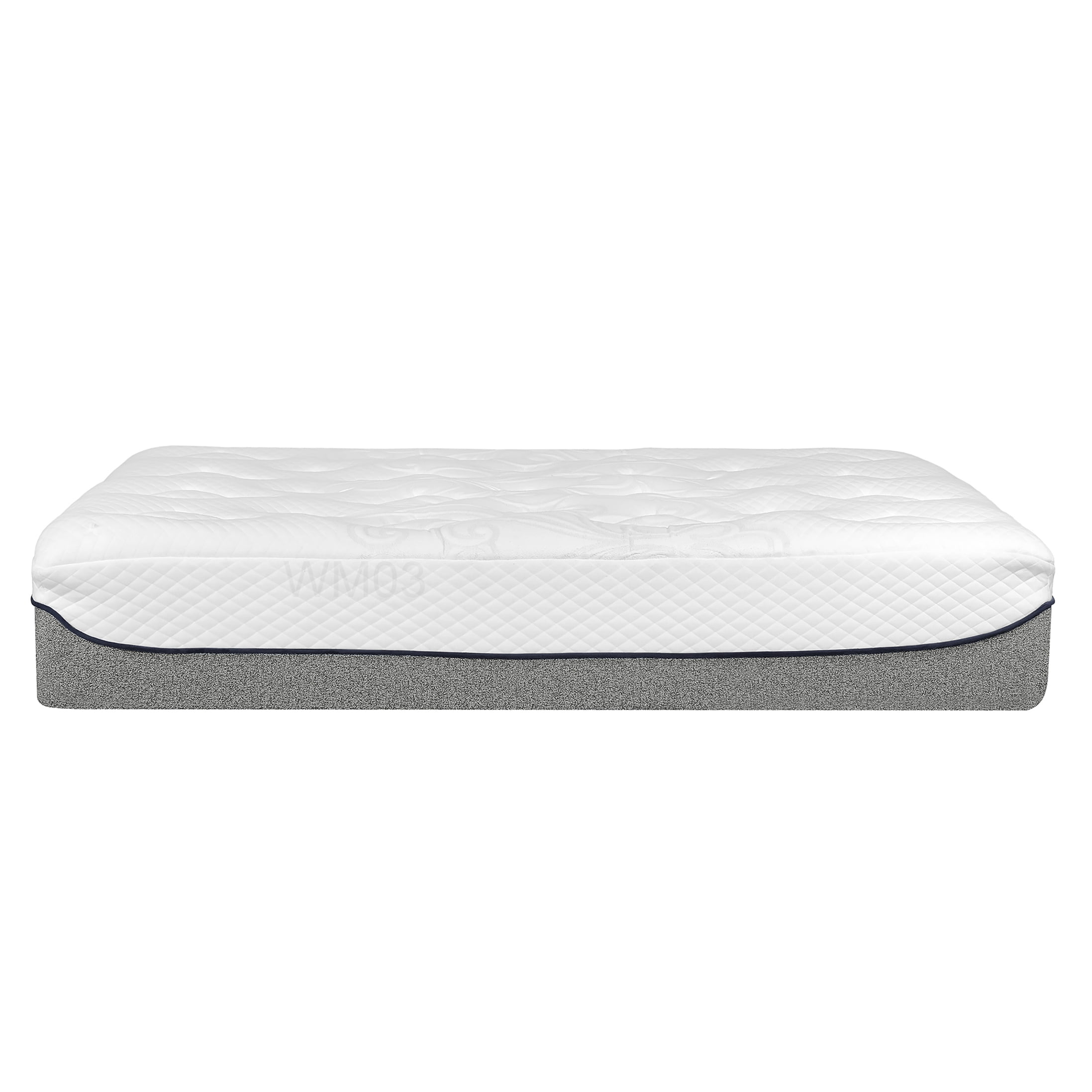 CHAMPFLAG Gel Memory Foam Mattress Full Size, Medium Firm, CertiPUR-US Certified, Motion Isolation, Bed in a Box, Grey