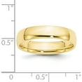 thumbnail image 4 of 10K Yellow Gold 10Ky 5mm Ltw Comfort Fit Band Size 5.5 Made In United States 1cfl050-5.5, 4 of 6